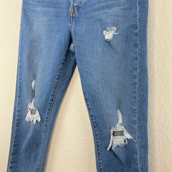 Levi's Wedgie Fit Skinny Women's Jeans in Sun Devil Trashed Denim Size 27 - Picture 4 of 10